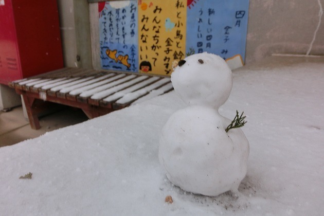 雪化粧した仙崎の街 仙崎公民館のブログ